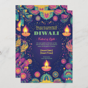 Divine Diwali Harmony Kaart