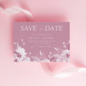 Divine Dusty Pink Rose Wedding Save The Date