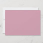 Divine Dusty Pink Rose Wedding Save The Date (Achterkant)