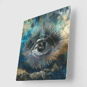 Divine Eye Wall Clock Vierkante Klok (Hoek)