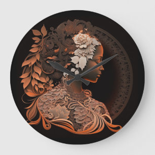 DIVINE FEMININE #1 CLOCK GROTE KLOK