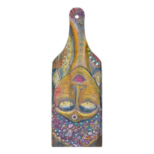 Divine Feminine Buddha glass cutting board Snijplank (Voorkant)