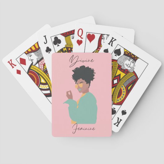 Divine Feminine Classic Paring Cards Pokerkaarten (Achterkant)