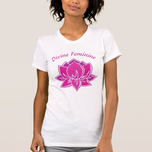 Divine Feminine Lotus Flower T-shirt (Voorkant)