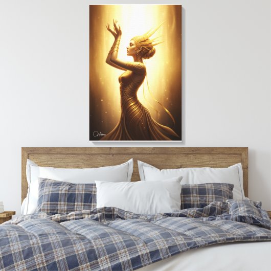 Divine Golden Goddess Canvas Art (Insitu (Slaapkamer))