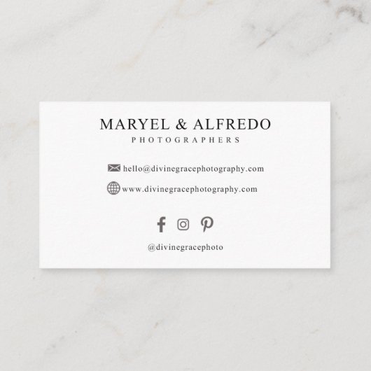 Divine Grace Visitekaartje (Achterkant)