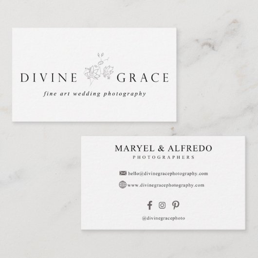 Divine Grace Visitekaartje (Voorkant / Achterkant)