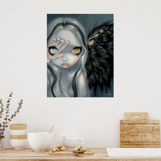 Divine Hand ART PRINT gothic angel surreal (Keuken)