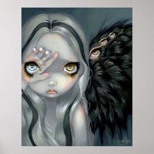 Divine Hand ART PRINT gothic angel surreal (Voorkant)