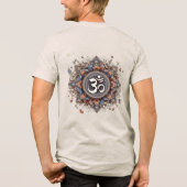 Divine Harmony: The ॐ Mandala Tri-Blend Shirt (Achterkant)