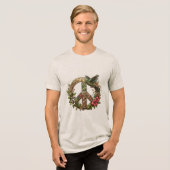 Divine Harmony: The ॐ Mandala Tri-Blend Shirt (Voorkant volledig)