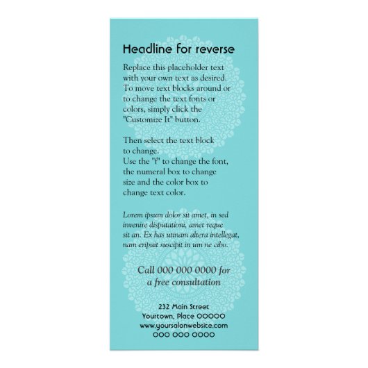 Divine Impression Rack Kaart (Achterkant)