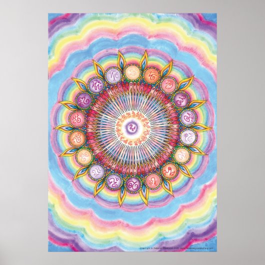 Divine Integration Mandala 6 Art Print Large (Voorkant)