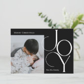 Divine Joy BEWERKBARE KLEUR Vakantiefotokaart Feestdagenkaart (Staand voorkant)