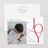 Divine Joy EDITABLE COLOR Holiday Briefkaart (Voorkant / Achterkant)