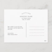 Divine Joy EDITABLE COLOR Holiday Briefkaart (Achterkant)