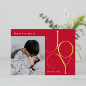 Divine Joy Folie Holiday Card Editable Color Uitnodiging (Staand Voorkant)