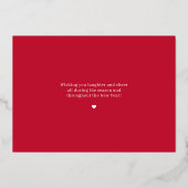 Divine Joy Folie Holiday Card Editable Color Uitnodiging (Achterkant)