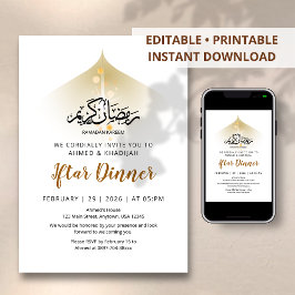 Divine Light & Celestial Glow Iftar-diner Kaart