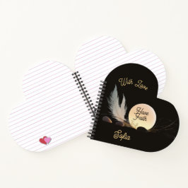 Divine Light & Spiritual Connection Heart Notebook Notitieboek