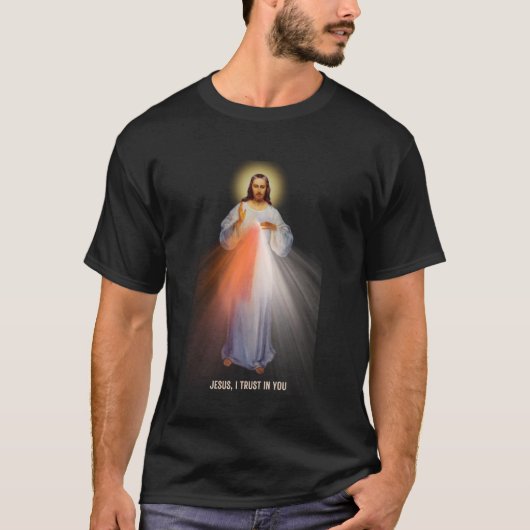 Divine Mercy Afbeelding Vilnius T-shirt (Voorkant)
