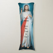 Divine Mercy Body Pillow Lichaamskussen (Voorkant Verticaal)