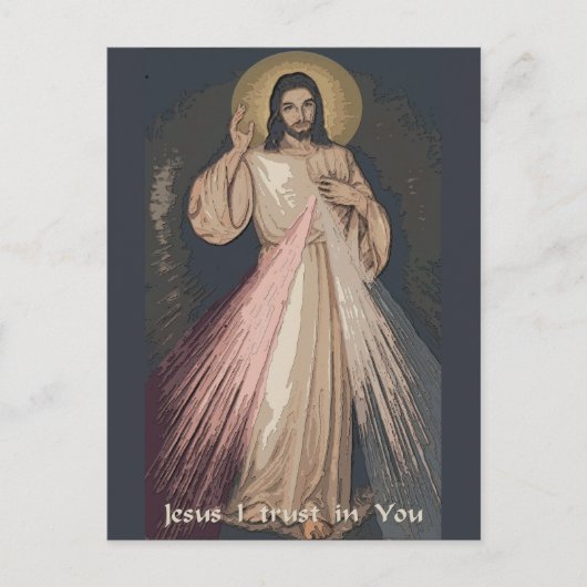 Divine Mercy Briefkaart (Voorkant)