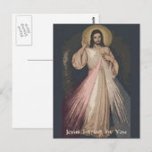 Divine Mercy Briefkaart (Voorkant / Achterkant)