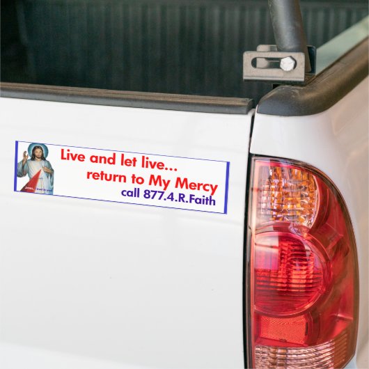 Divine Mercy bumper sticker (Op Truck)