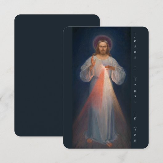 Divine Mercy by Kazimierowski Eugene Bedankkaart (Voorkant / Achterkant)