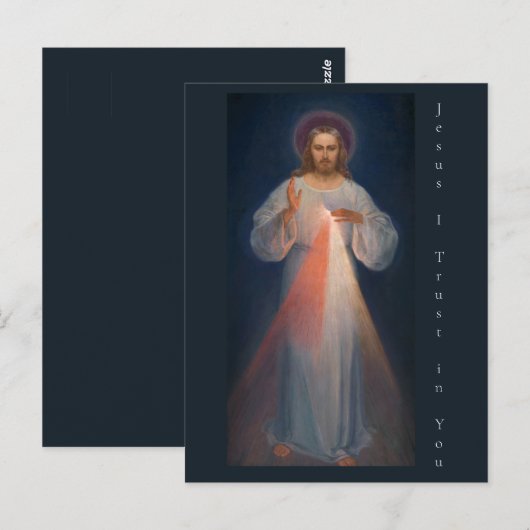 Divine Mercy by Kazimierowski Eugene Briefkaart (Voorkant / Achterkant)