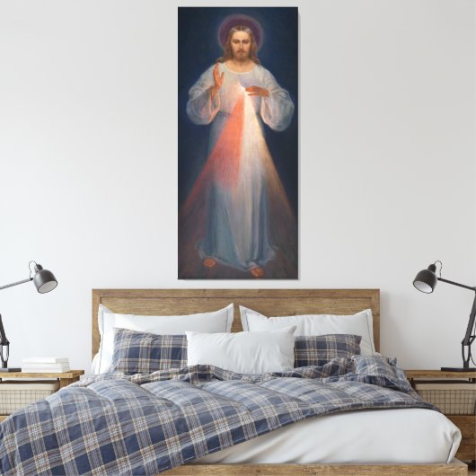 Divine Mercy by Kazimierowski Eugene Canvas Afdruk (Insitu (Slaapkamer))