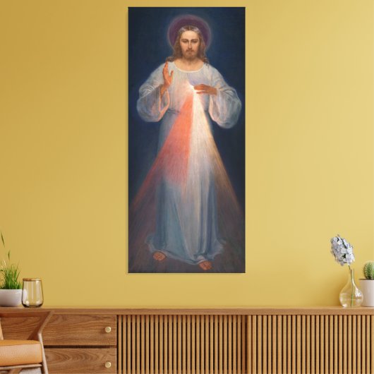 Divine Mercy by Kazimierowski Eugene Canvas Afdruk (Insitu (Woonkamer))