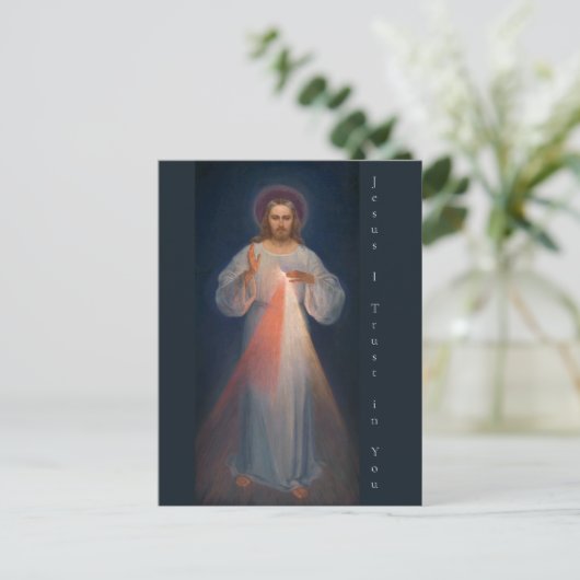 Divine Mercy by Kazimierowski Eugene Feestdagenkaart (Staand voorkant)