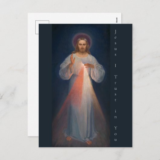 Divine Mercy by Kazimierowski Eugene Feestdagenkaart (Voorkant / Achterkant)