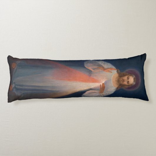 Divine Mercy by Kazimierowski Eugene Lichaamskussen (Achterkant)