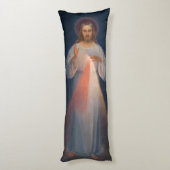 Divine Mercy by Kazimierowski Eugene Lichaamskussen (Achterkant (Verticaal))