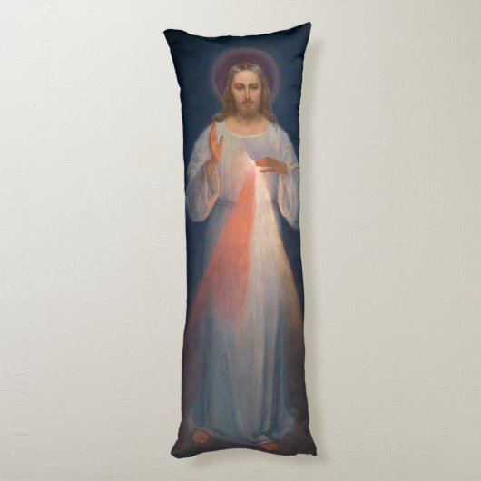 Divine Mercy by Kazimierowski Eugene Lichaamskussen (Achterkant (Verticaal))