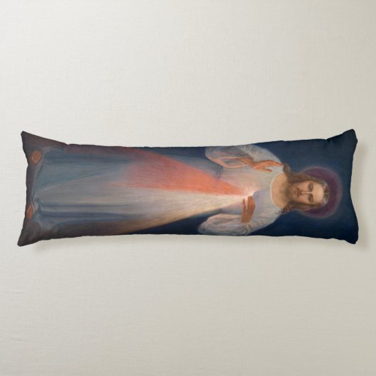 Divine Mercy by Kazimierowski Eugene Lichaamskussen (Voorkant)