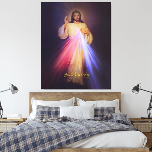 Divine Mercy Canvas Afdruk (Insitu (Slaapkamer))
