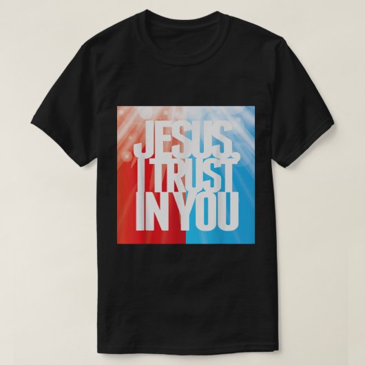 Divine Mercy Chaplet Jesus I's Trust I you St Faus T-shirt (Design voorkant)