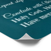 Divine Mercy Chaplet Poster (Hoek)