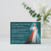 DIVINE MERCY CHAPLET PRAYER BRIEFKAART (Staand voorkant)