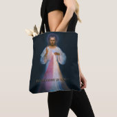 Divine Mercy Devotion, origineel Vilnius Afbeeldin Tote Bag (Dichtbij)