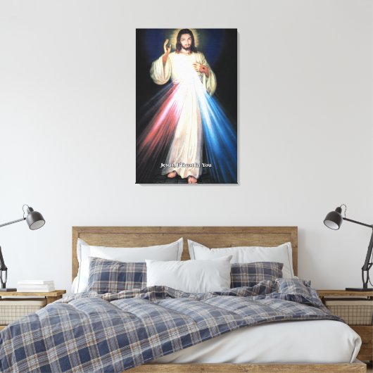 Divine Mercy Devotional Afbeelding. Canvas Afdruk (Insitu (Slaapkamer))