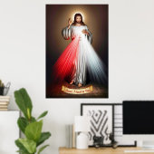 Divine Mercy Devotional Afbeelding. Poster (Thuiskantoor)