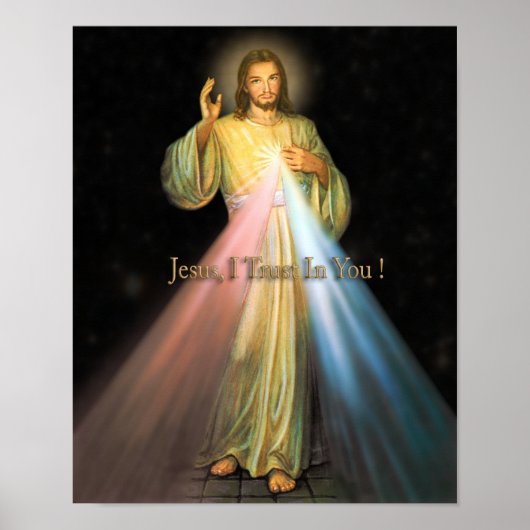 Divine Mercy Devotional Afbeelding. Poster (Voorkant)
