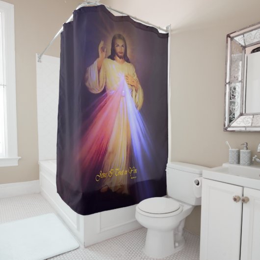 Divine Mercy Douchegordijn (In situ)