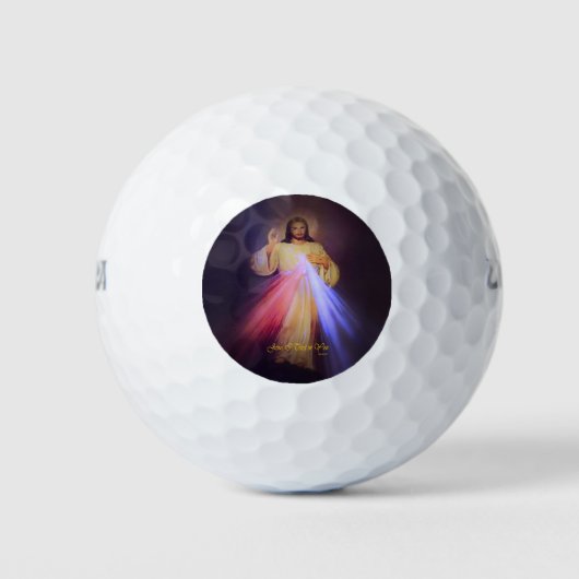 Divine Mercy Gold Golfballen (Voorkant)
