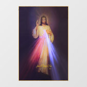 Divine Mercy Gold Raamsticker (Vel)